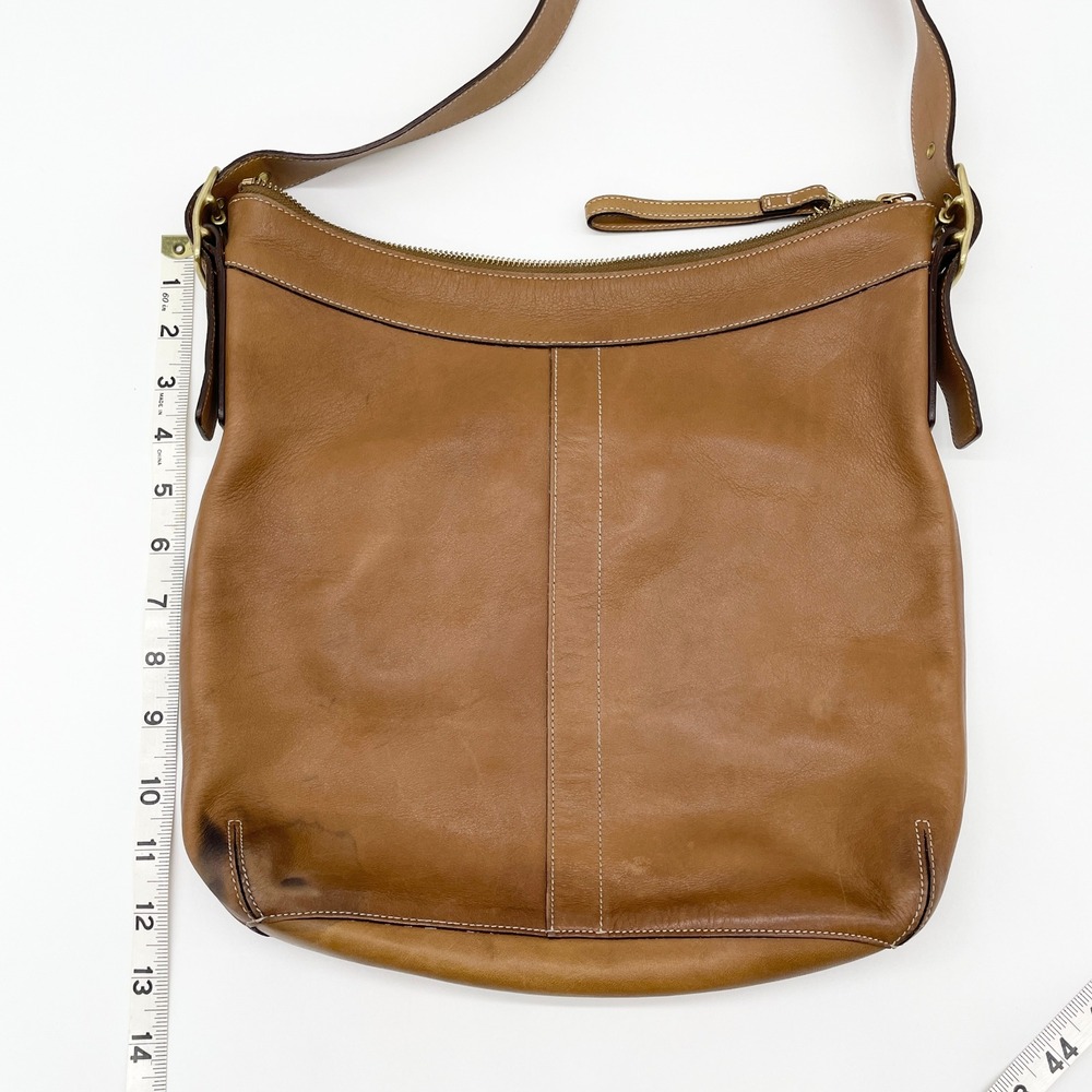 Coach Womens Legacy Leather Shoulder Bag Y2K Quiet Luxury Old Money H2S-9325 - Picture 13 of 14